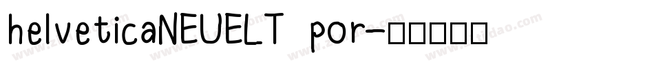 helveticaNEUELT por字体转换
